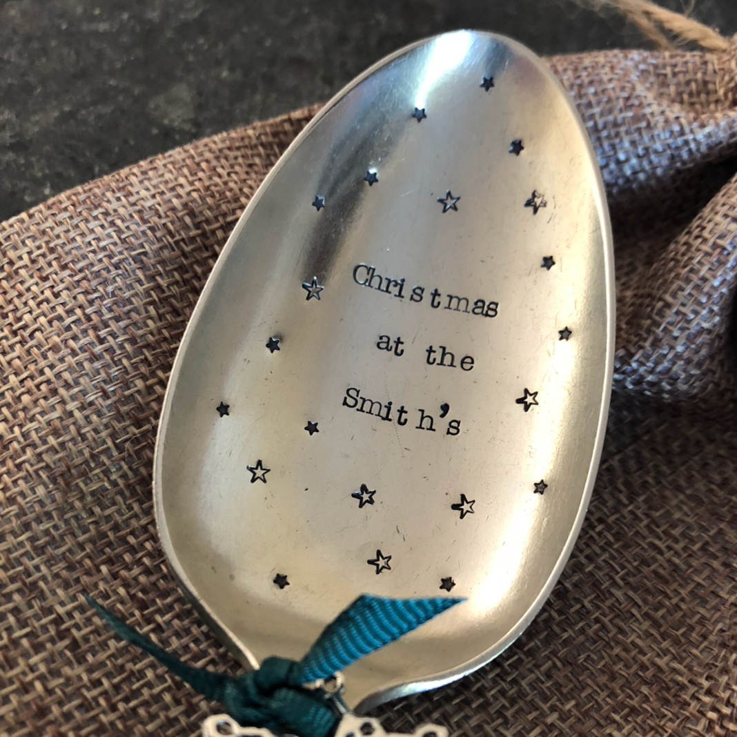 Personalise a FAMILY CHRISTMAS SERVING SPOON...Christmas at the ......