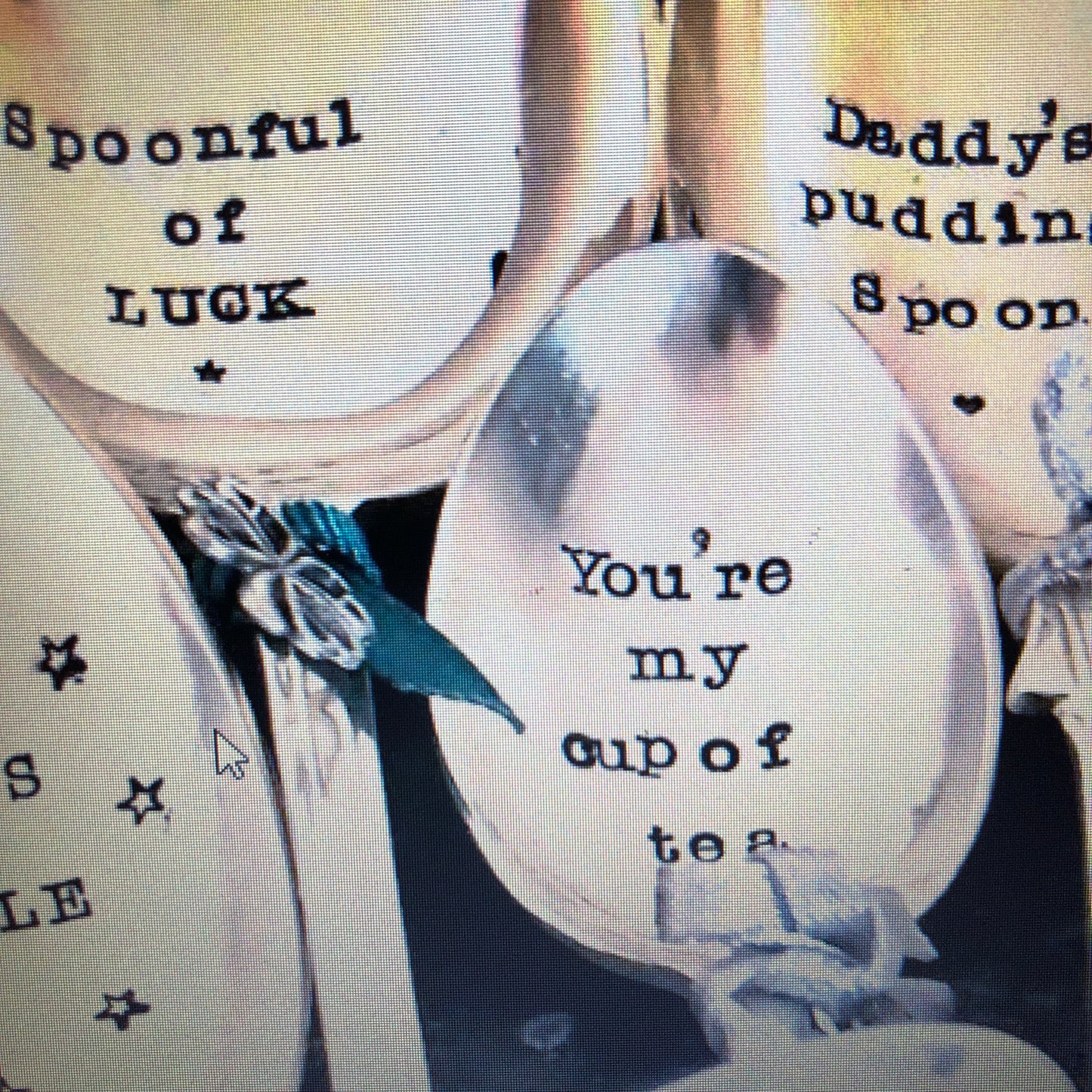 Personalise Your Own Hand Stamped Silver Plated Teaspoon